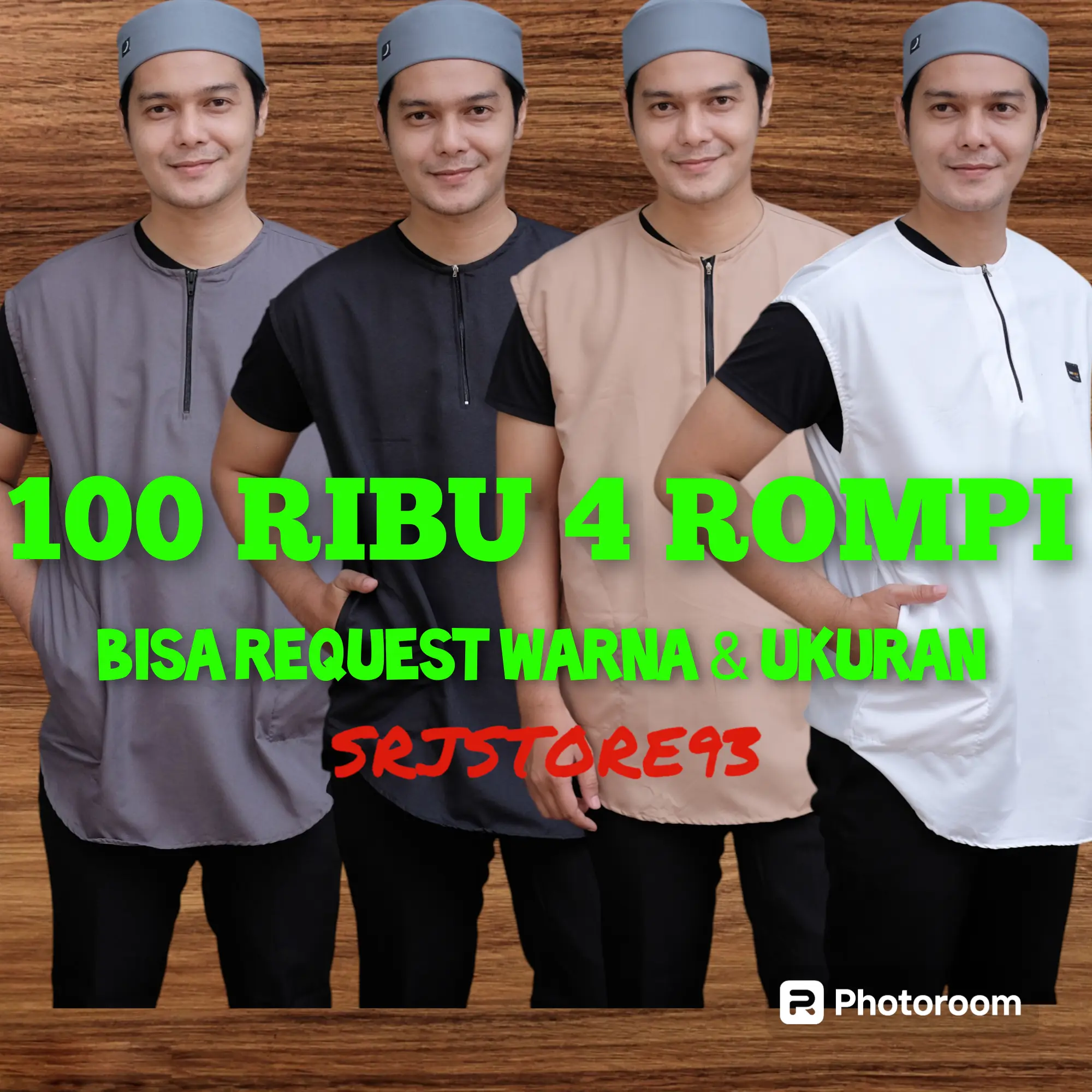 100 RIBU DAPAT 4 ROMPI SHOLAT BAHAN FULL KATUN ROSAL MUSLIM PRIA DEWASA