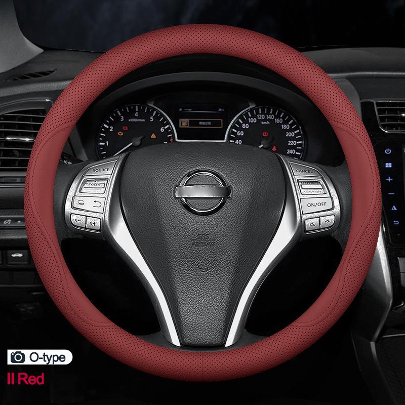 Product Introduction of Car Steering Wheel Cover Wrap for Nissan X-TRAIL Rouge Qashqai 2010-2019 2020 2021 2022 2023 2024 D O Type Braid On Steering-Wheel 15
