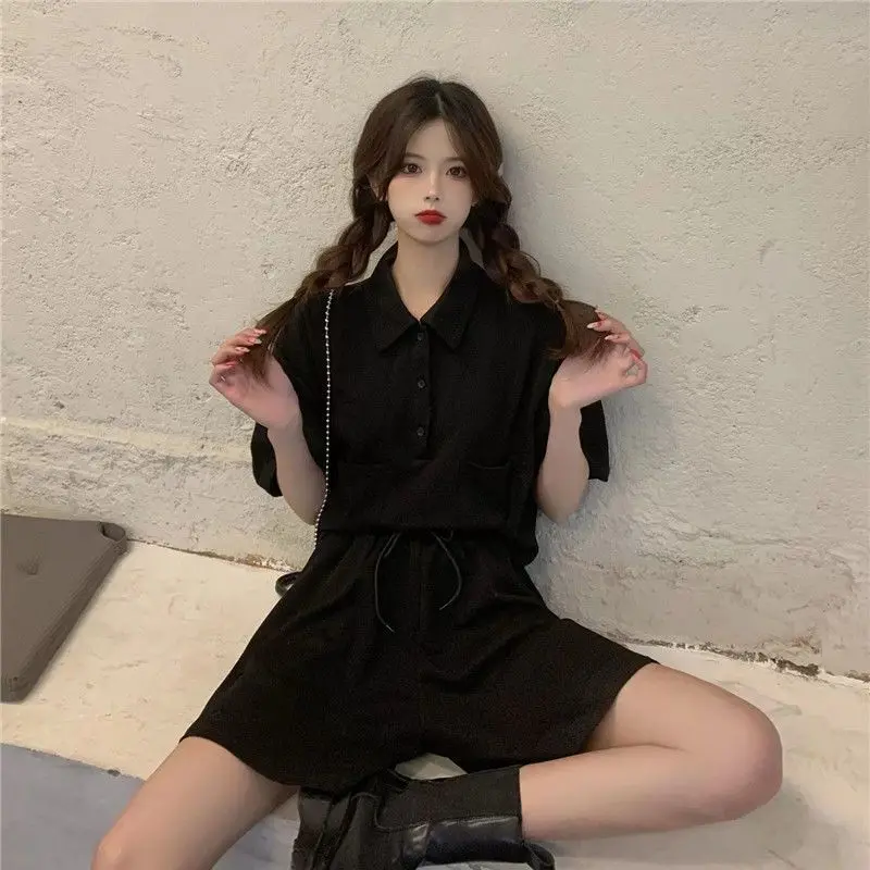 Bộ Đồ Thể Thao Thường Ngày Thời Trang Ngắn Hàn Quốc, Dành Cho Nữ, Hàng Mới Về Mùa Hè 1