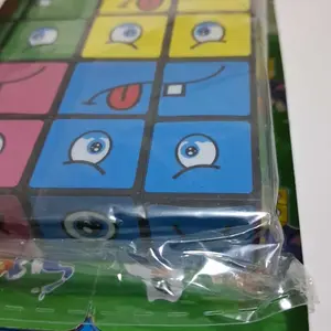 (kotak kertas+bel) Mainan Anak Susun Ekspresi Muka Mainan Puzzle Anak Family Game Permainan Toys Blok Kubus SNI Kartu