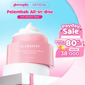Glowsophy Watermelon Brightening Moisturizer Skin Barrier Niacinamide Gel Day and Night Skincare Pelembab Muka Mencerahkan Wajah 30 ml