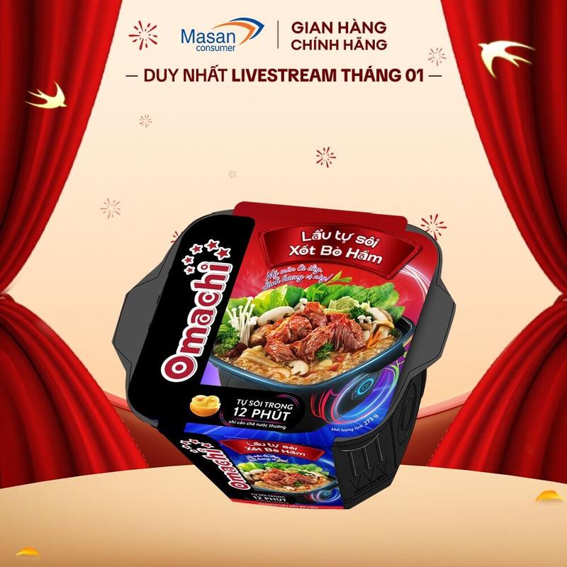 Lẩu tự sôi Omachi xốt bò hầm 273g