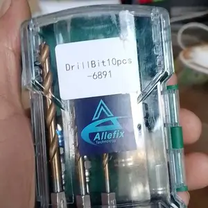 ALLEFIX Mata Bor Drill Bit 10Pcs Multi-Fungsional untuk Kayu Logam PVC Plastik Kompatibel dengan Bor Obeng dan Driver Organisasi Efisien - 6891