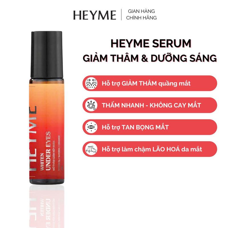 Serum giảm thâm quầng mắt HEYME(10ML) - Chiết xuất hoa hồng cho làn da dưới mắt mịn màng