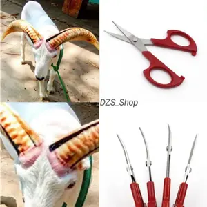 Gunting Butik Tanduk Domba Stainless Steel Tajam Anti Karat untuk Cukur Bulu di Area Tanduk Domba