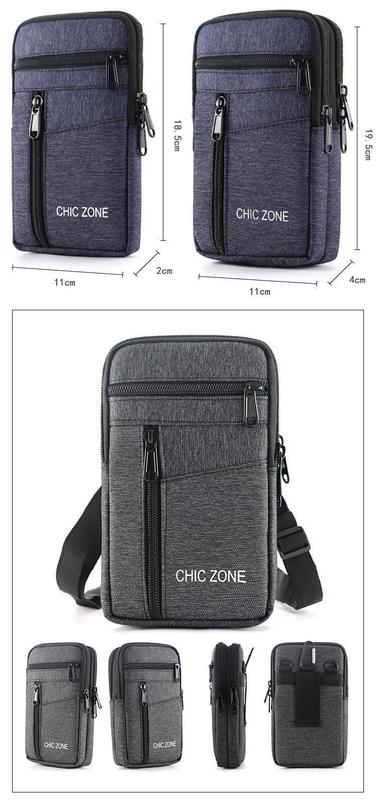 Product Introduction of Waterproof Waist Bag Portable Purse Single/double Layer Outdoor Waist Fanny Pack with Belt Phone Pouch Unisex Purses 15