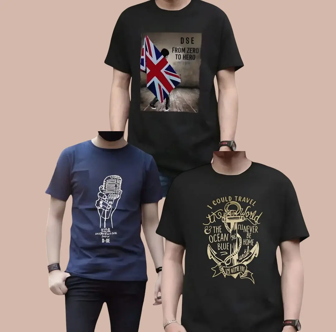 PAKET 3PCS KAOS DISTRO ATASAN PRIA KEREN ORIGINAL LENGAN PENDEK