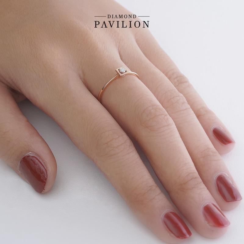 Diamond Pavilion Cincin Emas Batu Berlian Pritta Ring 1