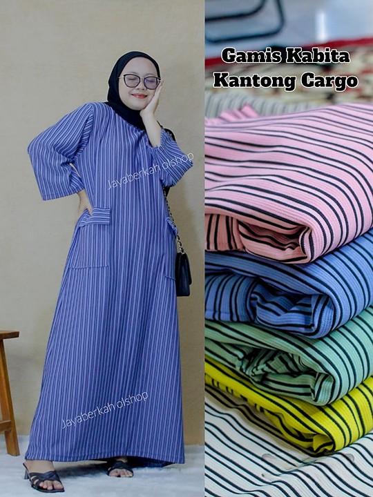 TUNIK ATASAN GAMIS KABITA LENGAN sepertiga ATASAN WANITA LD 120 Panjang Muslim Dewasa