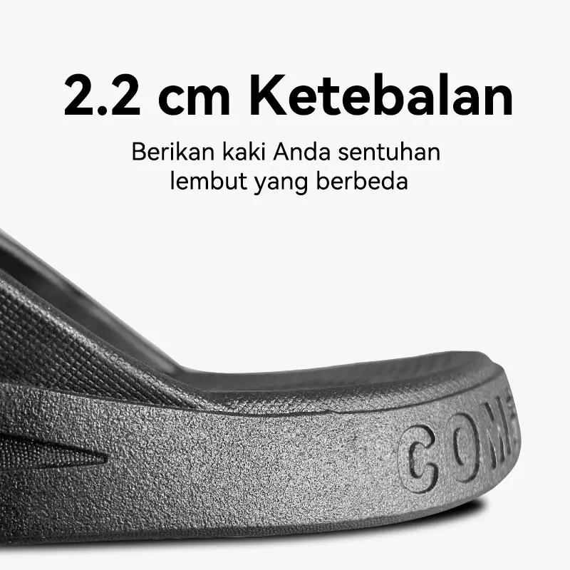 Sandal Pria/Wanita Hitam Model Terbaru Anti Licin – Termurah dan Sangat Nyaman untuk Harian dan Outdoor/Indoor 1