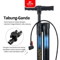 Gambar SPEEDS Pompa Angin Manual Dual Tube Air Floor Pump 160 PSI Portabel Pompa Ban Serbaguna 016-17 - 016-10 dari Calary Toys Kota Surabaya 5 Tokopedia