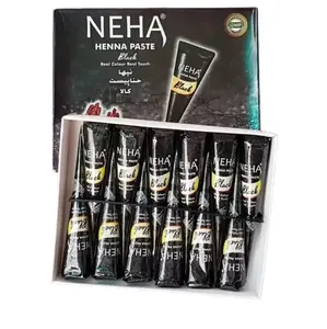 MURAH !!! 1Pcs Henna Neha Warna Hitam halal Tahan lama/ henna Art Pernikahan/Henna Nail Art