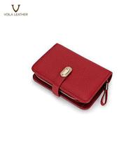 Gambar VOILA LEATHER | CARISSA SHORT Dompet Wanita Kulit Asli Genuine Leather Wallet Bifold Premium Dompet Lipat Wanita Elegan Card Holder Original - Red dari Voila Leather Kota Administrasi Jakarta Pusat 1 Tokopedia