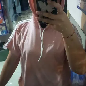 Atasan Hoodie Olahraga Wanita Casual Bahan Cotton Muslim Safety