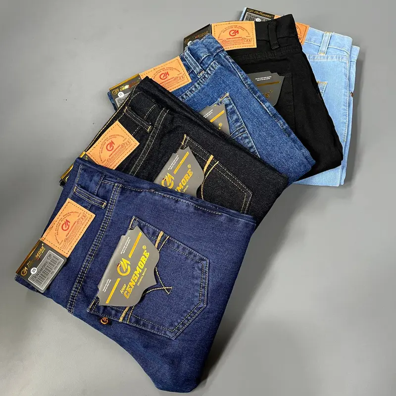 Celana Jeans Panjang Standart Biru Denim Hitam Nyaman Pria Fit