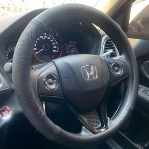 Sarung setir mobil / Cover setir mobil 404 Leather Hitam / Carbon Hitam