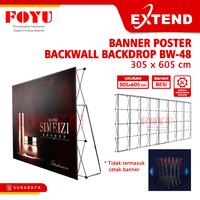Gambar Stand Display Banner Poster Backwall Backdrop 3x6m Extend BW-48 Besi Hitam - 52 pengunci rangka dari Foyu Photo Kota Administrasi Jakarta Selatan 1 Tokopedia