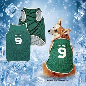 1 pieza de ropa de verano para perros estilo fútbol, ideal para actividades al aire libre, mantiene a los perros frescos y cómodos, perfecta para clima caluroso