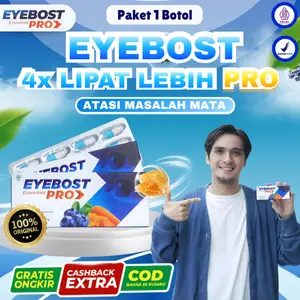 [GARANSI] EYEBOST PRO PAKET 1 BOX Menutrisi Mata dari dalam memelihara kesehatan mata buram, mata merah, glaukoma, katarak dan lemak mata EYEBOOST ASLI