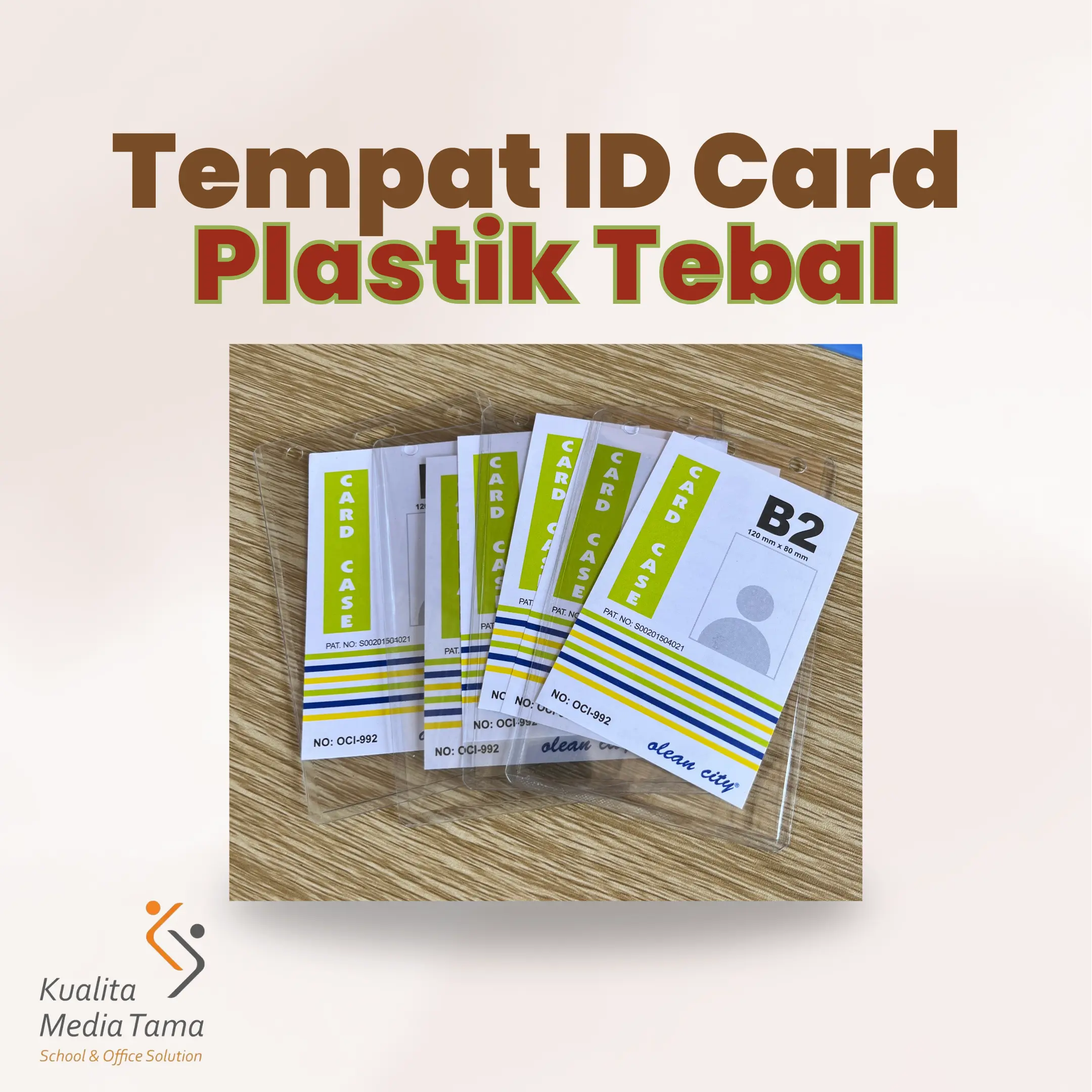 TEMPAT ID CARD LAMINATING Plastik Tahan Air Ukuran B2