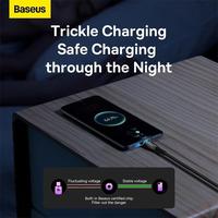 Gambar KABEL USB-A TO USB TYPE-C BASEUS GLIMMER 100W ULTRA FAST CHARGING 6A DATA CABLE QUICK CHARGE - Putih dari btgcom Kota Denpasar 4 Tokopedia