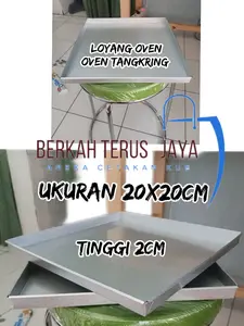 LOYANG OVEN/LOYANG OVEN TANGKRING UKURAN 20x20cm TINGGI 2cm BAHAN GALVALUM/GALVANIS TERMURAH TERLENGKAP DAN BERKUALITAS TINGGI