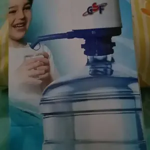 AIDO Pompa Galon Air Manual Tanpa Batrei Dilengkapi Selang Panjang & Penutup Selang Praktis untuk Dapur Rumah Tangga Anak Kos dan Jualan