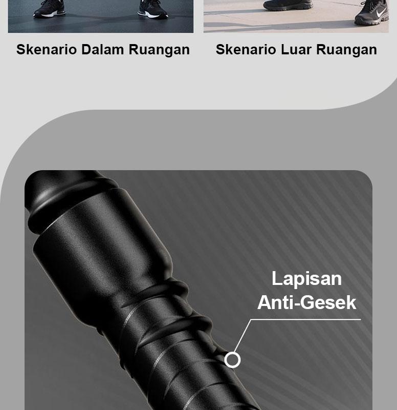 【Booming】Wireless Battle Ropes Tali Fitness Latihan Kekuatan Inti Latihan Kebugaran Jasmani Olahraga Dalam Ruangan