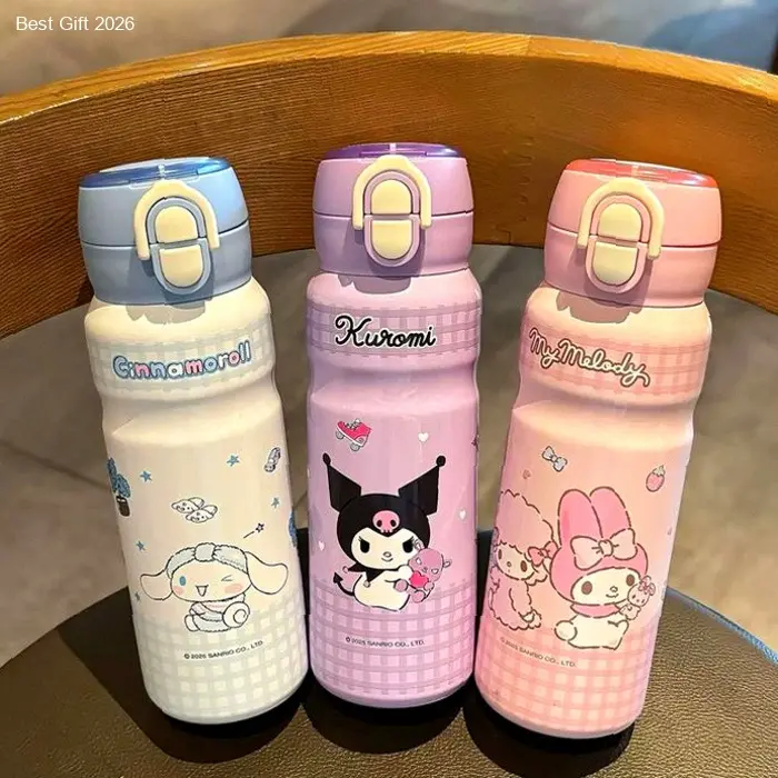 BOTOL TUMBLER TERMOS SEDOT & TEGUK STAINLESS 316L KARAKTER MELODY KUROMI CINNAMOROLL 500ML CH-2555 | Hot Item
