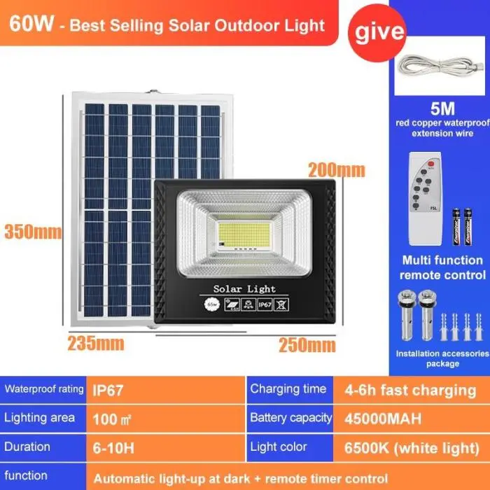 【5-Year Warranty】 Solar Light Outdoor Lighting 5000W Lampu Solar ...