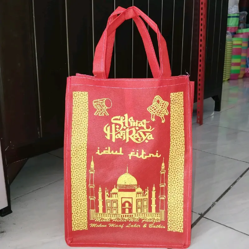 [12PCS]HANDBAG LEBARAN BISA DIGUNAKAN UNTUK HAJATAN,TAMU UNDANGAN DLL. UKURAN 25*30*10. 1