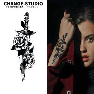 Tatu Sementara, Rekaan Pedang Mawar, Tahan 15 Hari, Kalis Air, Tahan Gosok, Pelekat Tatu