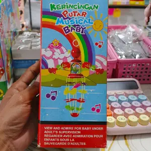 Mainan Anak Bayi Edukasi Merry Go Round Musical Toys Nursery Maenan Anak-Anak Musik Bayi Laki-laki dan Perempuan Gantungan Putar Ayunan Bayi Murah