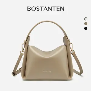 [Reigny bag] BOSTANTEN Tas Selempang Wanita Handbag Tas Bahu Wanita Sling Bag Fashion Kulit Hitam Putih Tas Kerja Kuliah