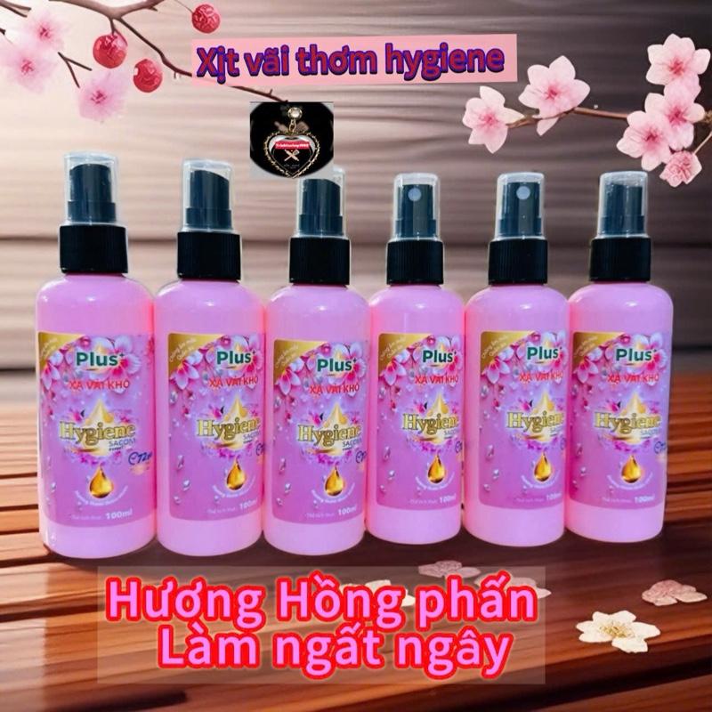 Hygiene Combo 3_6 Chai Nước Xịt Thơm Quần Áo 100ML Làm Mềm Vải Khử Mùi Mồ Hôi Xả Vải Khô Xịt Thơm Mềm Vải Xavaihygiene 