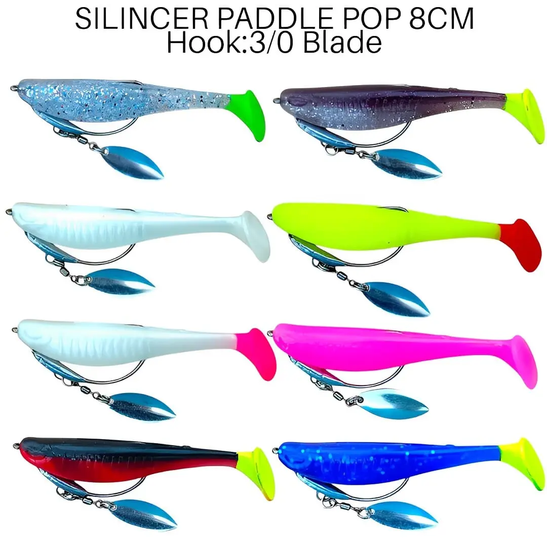 UMPAN CASTING SILINCER PADDLE POP UKURAN 8CM+HOOK