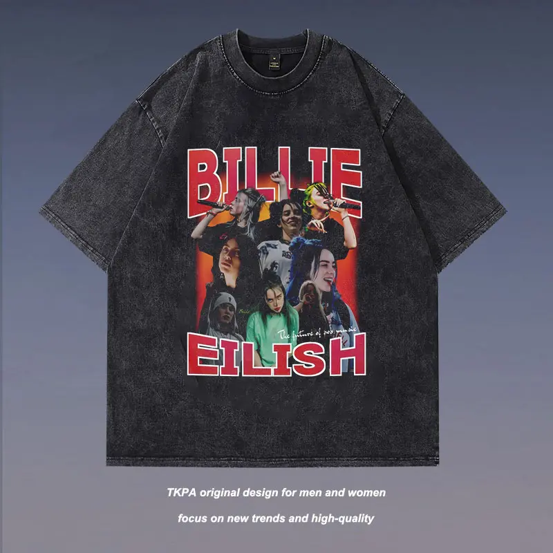 American Washed Cotton Men T Shirt Oversized Casual Short Sleeve Vintage Hip Hop Oversize Tshirt Plus Size Sports T-shirts Tees Men's Clothing