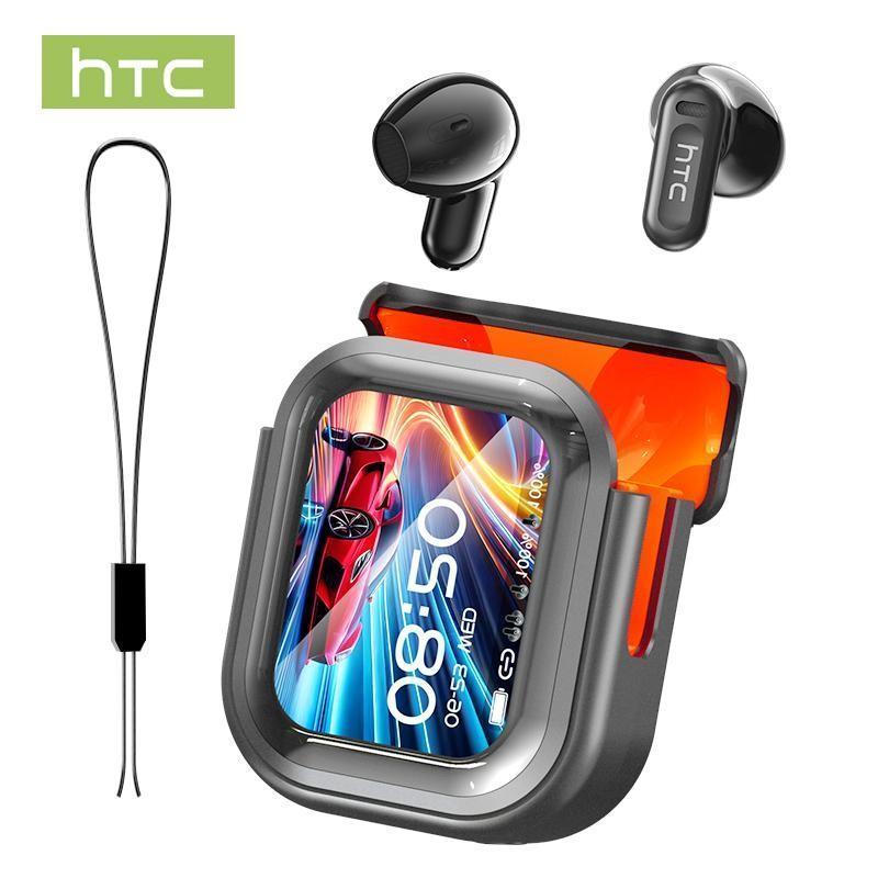  Tai Nghe TWS Màn Hình Màu Thông Minh HTC NE20 Tai nghe Bluetooth 134 ngôn ngữ Dịch AI Thiết bị theo dõi GPS chống thất lạc Màn hình cảm ứng thông minh Cuộc gọi HD Hiển thị lời bài hát và hình nền trực tiếp Hiệu ứng âm thanh EQ tùy chỉnh 