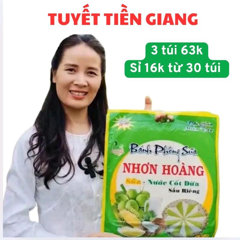 3 túi bánh phồng sữa Nhơn Hoàng 220g đặc sản Cái Bè Tiền Giang ăn vặt làm quà biếu hương vị thơm ngon ngọt béo