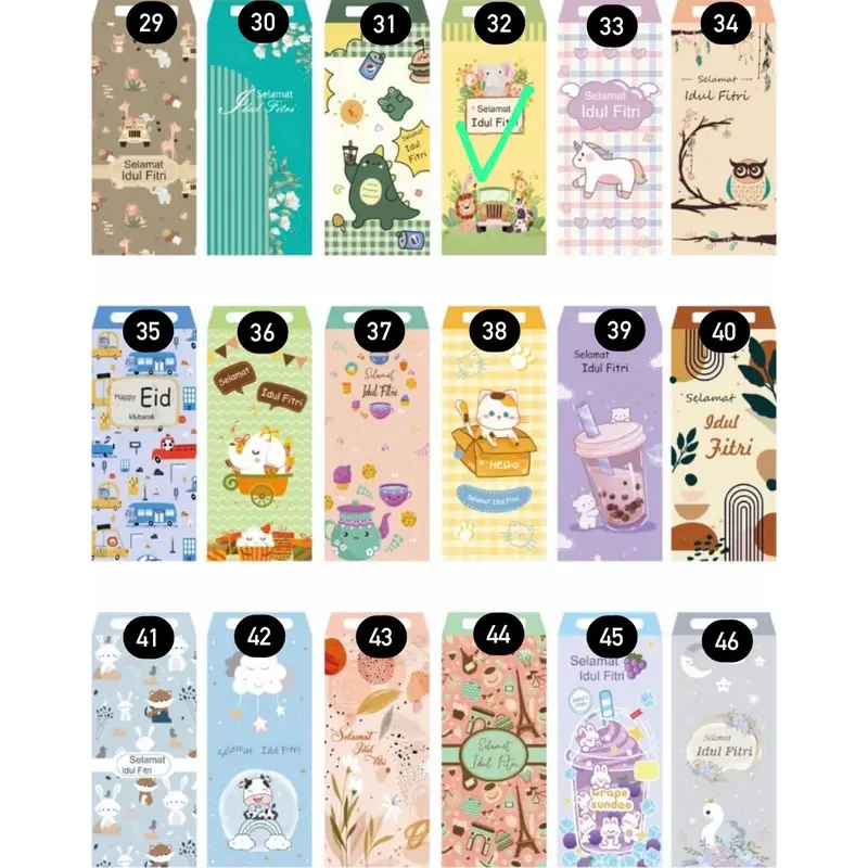 Amplop lebaran 100 pcs/ amplop lebaran murah/amplop lebaran custom 4