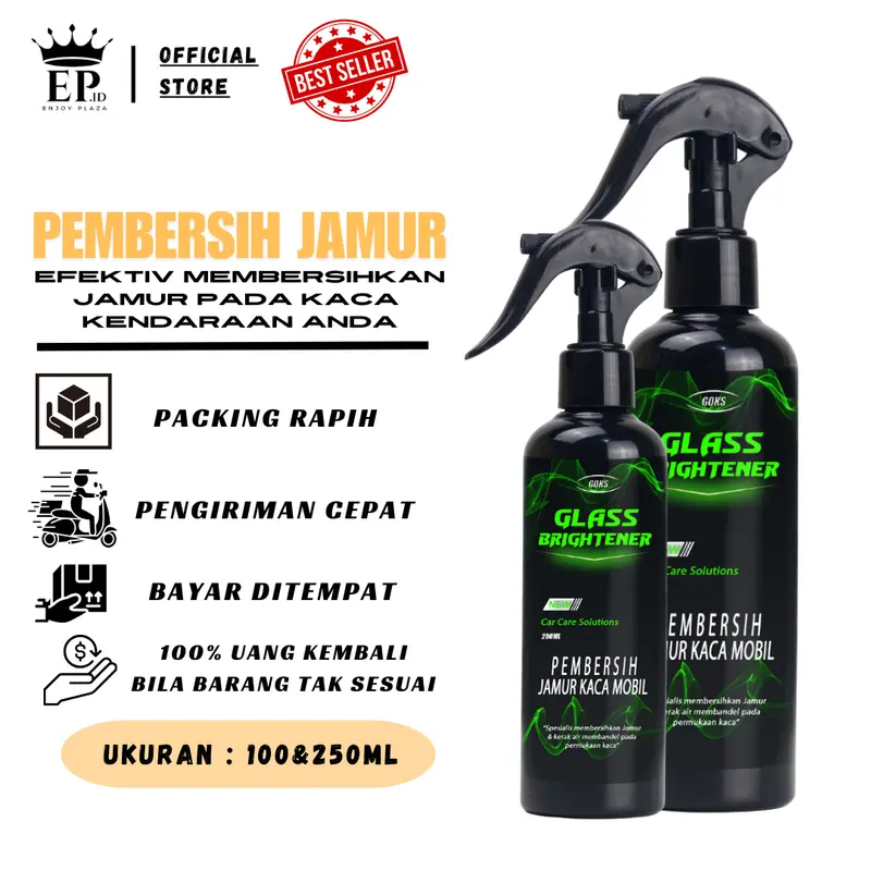 Pembersih Jamur Kaca Mobil Cairan Pembersih Jamur dan Kerak Pada Kaca Kendaraan Bersih Kinclong Car 0