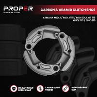 Gambar KAMPAS GANDA CARBON ARAMID MIO J FINO 115 XRIDE 115 SOUL GT 115 PROPER RACING LINE dari Proper Racing Line Kota Administrasi Jakarta Utara 1 Tokopedia