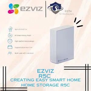 EZVIZ R5C 8Channel NAS Manajemen Penyimpanan Rumahan hingga 8TB