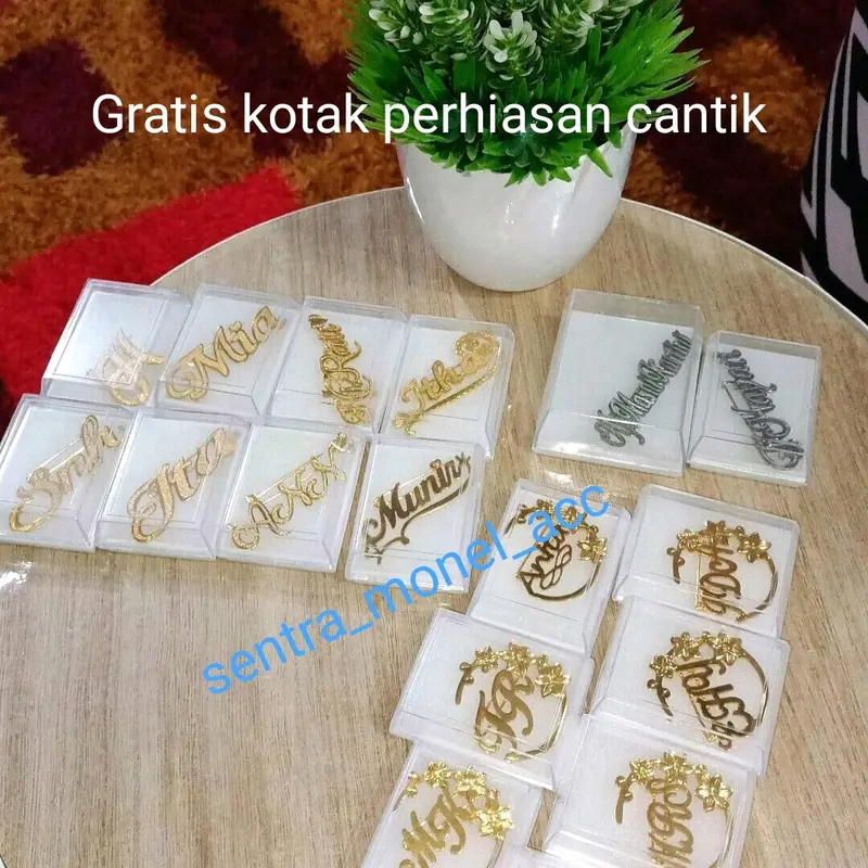Bros SS shellasaukia lapis emas pakai Gliter Pasiran blink-blink / pin ss / bros viral kekinian 1