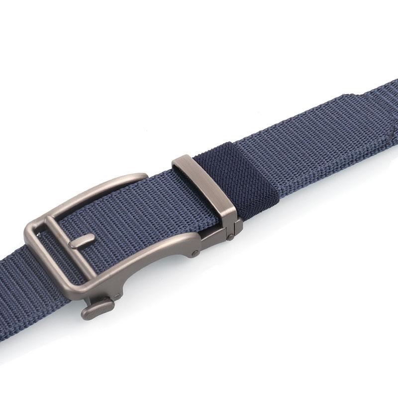 Product Introduction of Canvas belt men&#39;s automatic buckle belt young and middle-aged business casual versatile Korean style trendy student military training belt 11