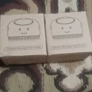 Sikat Mandi Kucing Anjing Silikon Sisir Sikat Bulu Karet / Silikon Pijat Grooming Hewan