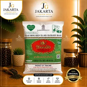 Chatramue Brand Thai Tea Greentea 200gr BPOM HALAL - Saring Bubuk untuk Air Panas atau Ice Tea