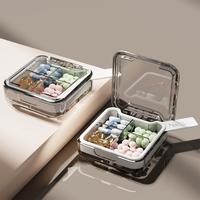 Gambar U-Living Kotak Obat Mini Portable 4/7 Sekat Kedap Udara Tempat Obat Harian Desain Transparan Material Food Grade STO077 - Black-4 Sekat dari U-Living Indonesia Kota Bekasi 4 Tokopedia