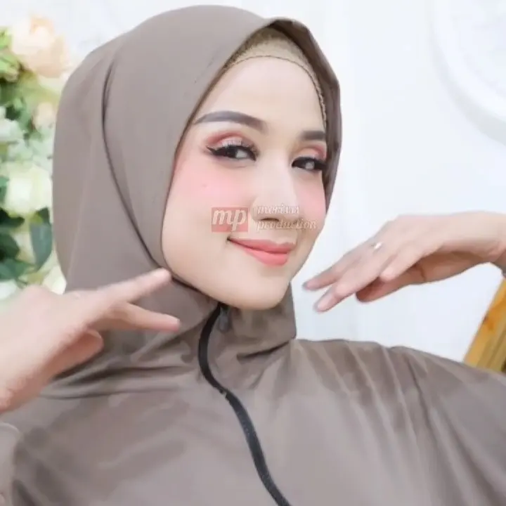 HIJAB JAKET SPORT HOODIE OLAHRAGA RESLETING 2 IN 1 GAYA STYLISH KEREN 3