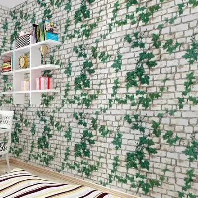 Wallpaper Dinding Motif Segitiga Abu / Segitiga Pink / Segitiga Kuning / Segitiga Biru Ruang Tamu Motif Elegant / MODERN 45Cmx5Meter 3